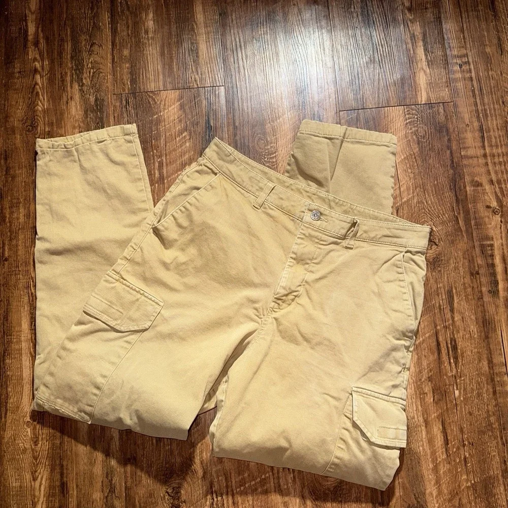The North Face 32 Men's Khaki Cargo Plaid Lined Pants